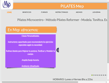 Tablet Screenshot of pilatesmep.com.ar